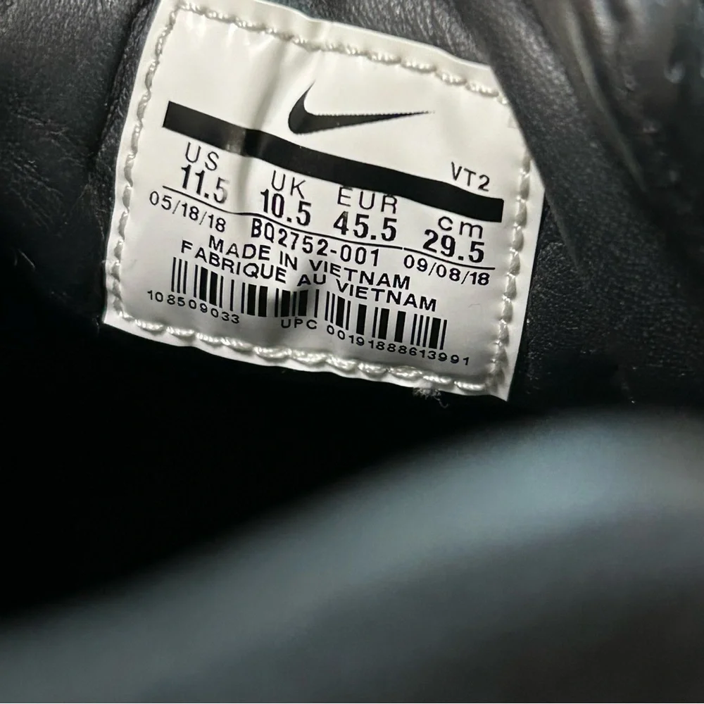 NIKE Men 11.5‎ Air Skylon 2 Fear Of God Black Sail Sneakers BQ2752-001.
